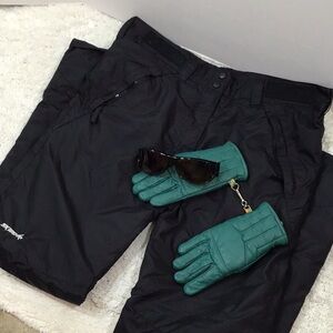 Ski Gear women’s black nylon ski pants S